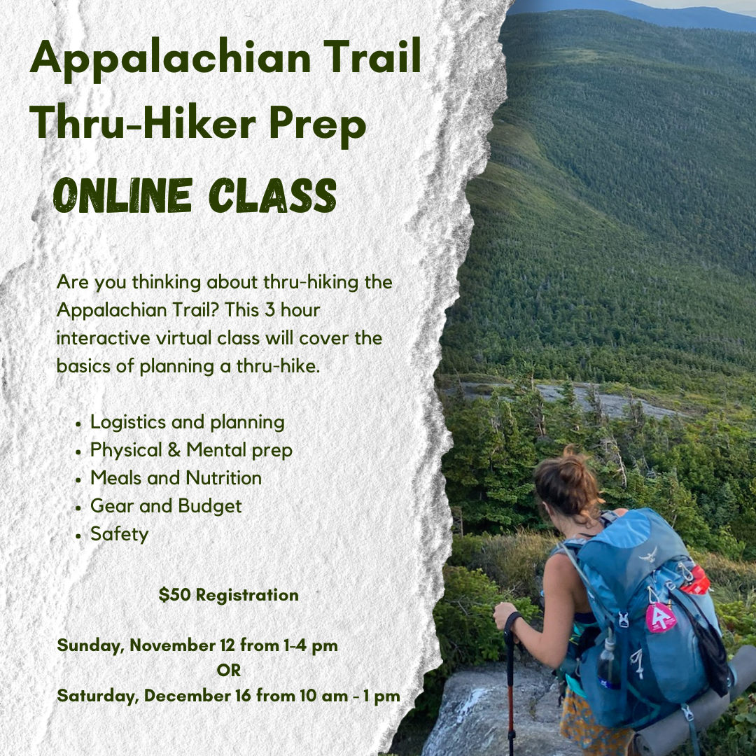 Appalachian Trail Thru Hiker Prep Online Class